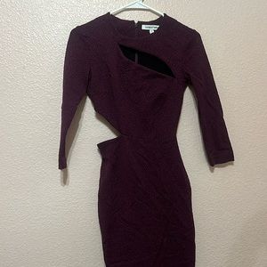 Elizabeth and James purple textured dress